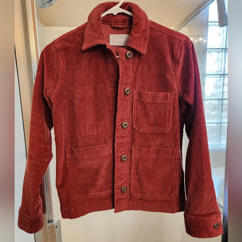 Everlane The Corduroy Chore Jacket - Brick - Size XXS